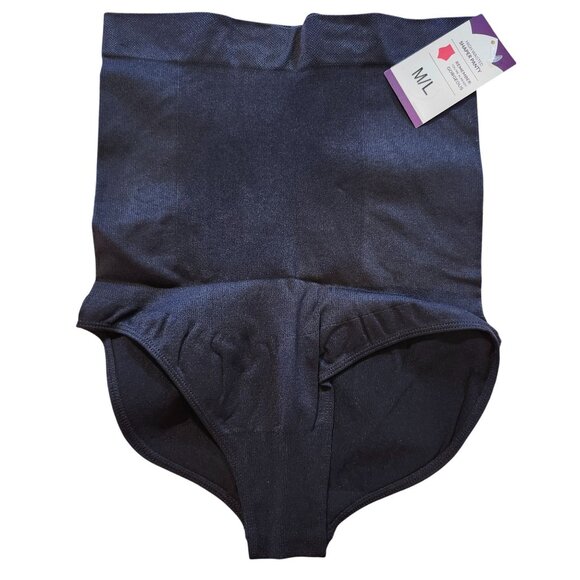 Shapermint Empetua Women's Size M/L High-Waisted Shaper Panty Black Seamless New - Picture 1 of 8